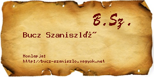 Bucz Szaniszló névjegykártya